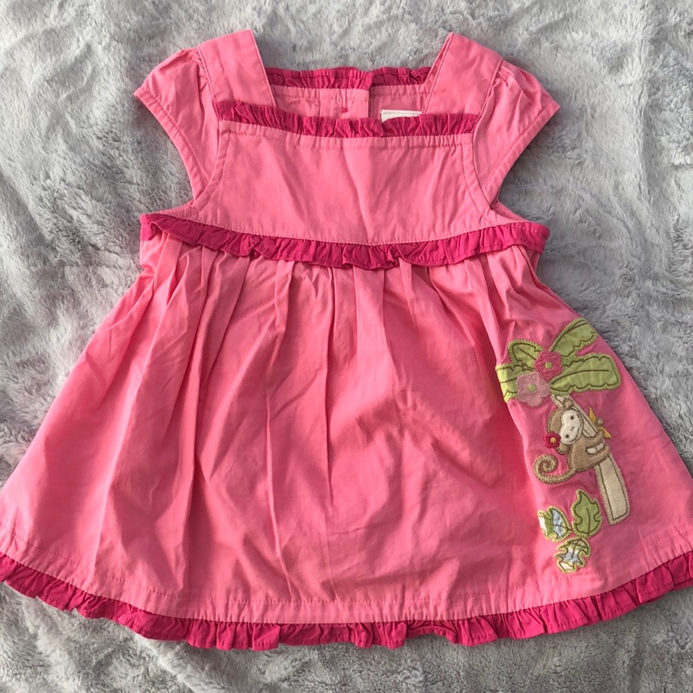 NWT Gymboree 3-6 Mos Dress Tropical Monkey